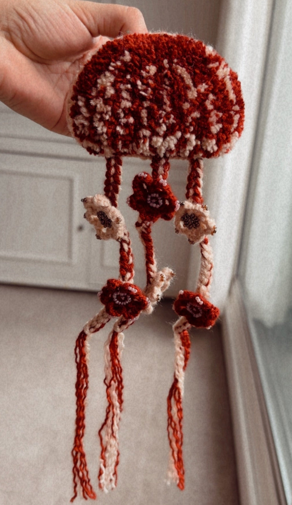 Floating Jellyfish - Handmade Textile Wall Hanging