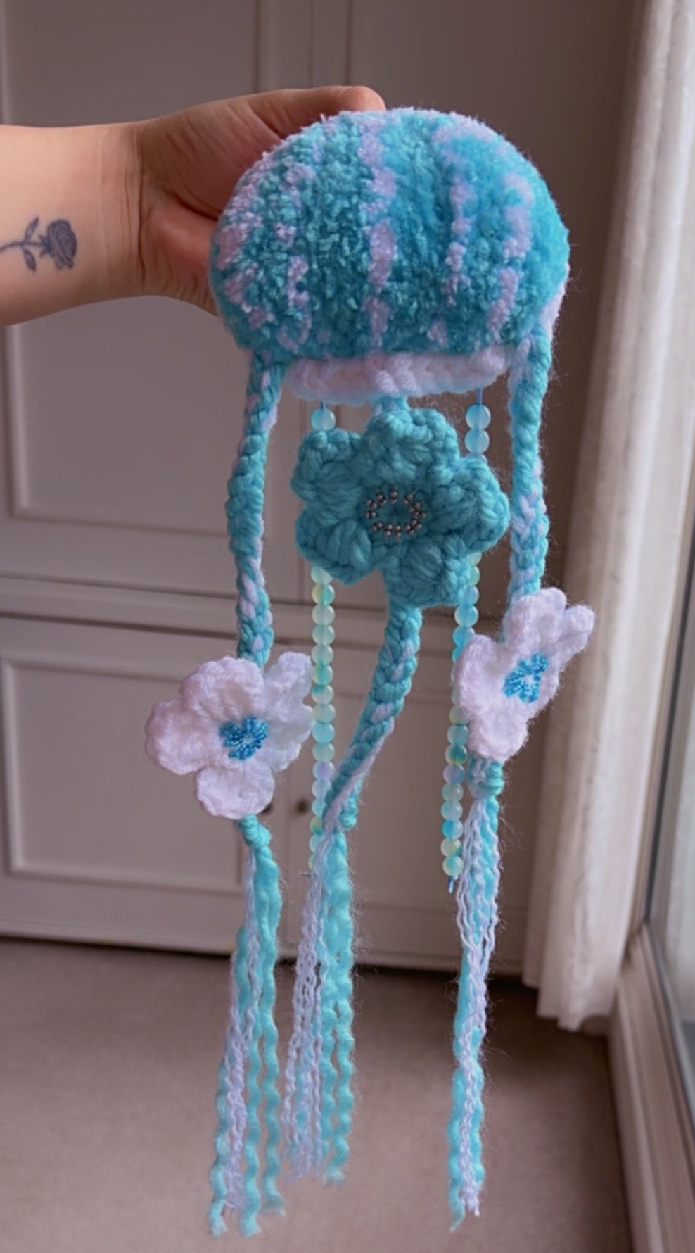 Floating Jellyfish - Handmade Textile Wall Hanging