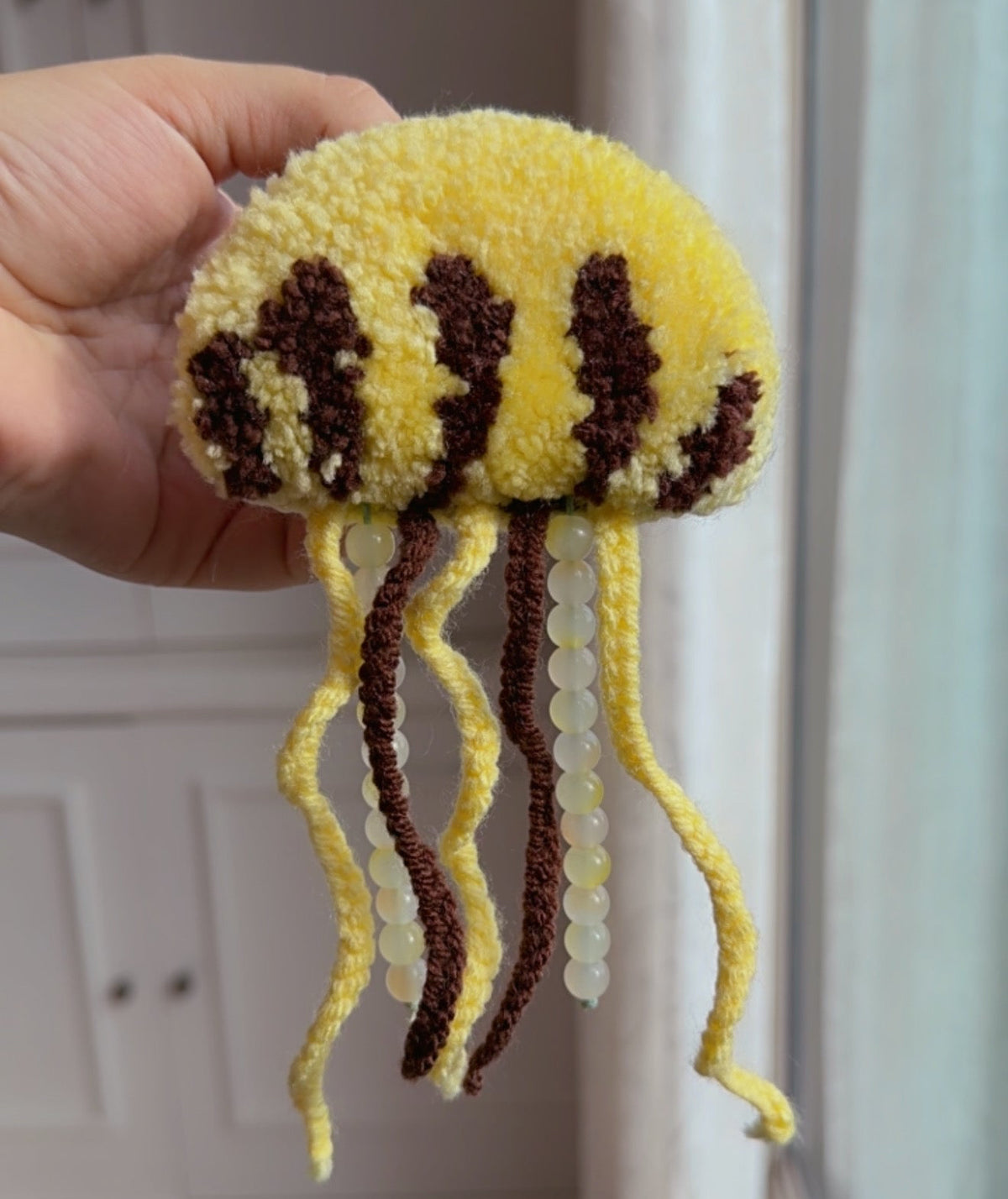 Floating Jellyfish - Handmade Textile Wall Hanging
