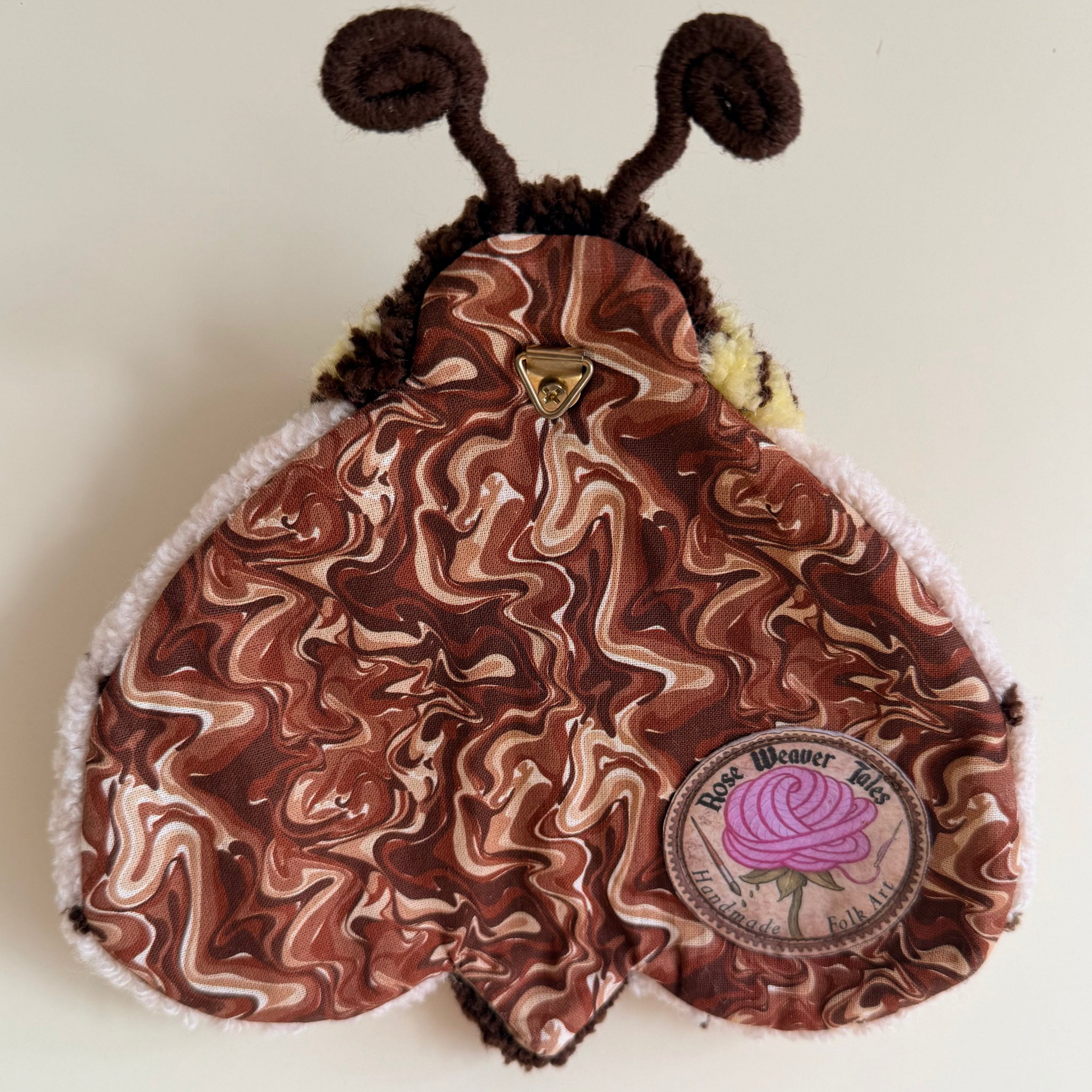Honeywhisper Bee - Handmade Textile Wall Hanging