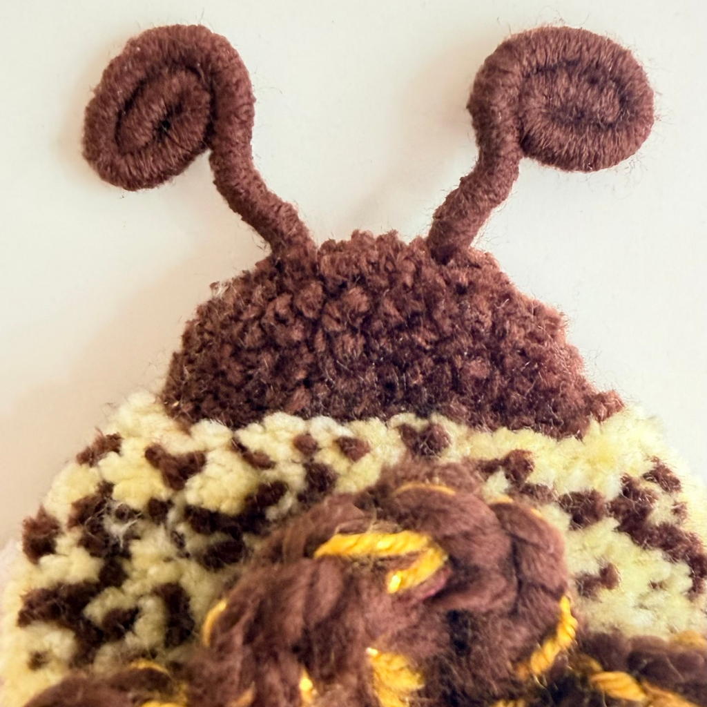 Honeywhisper Bee - Handmade Textile Wall Hanging