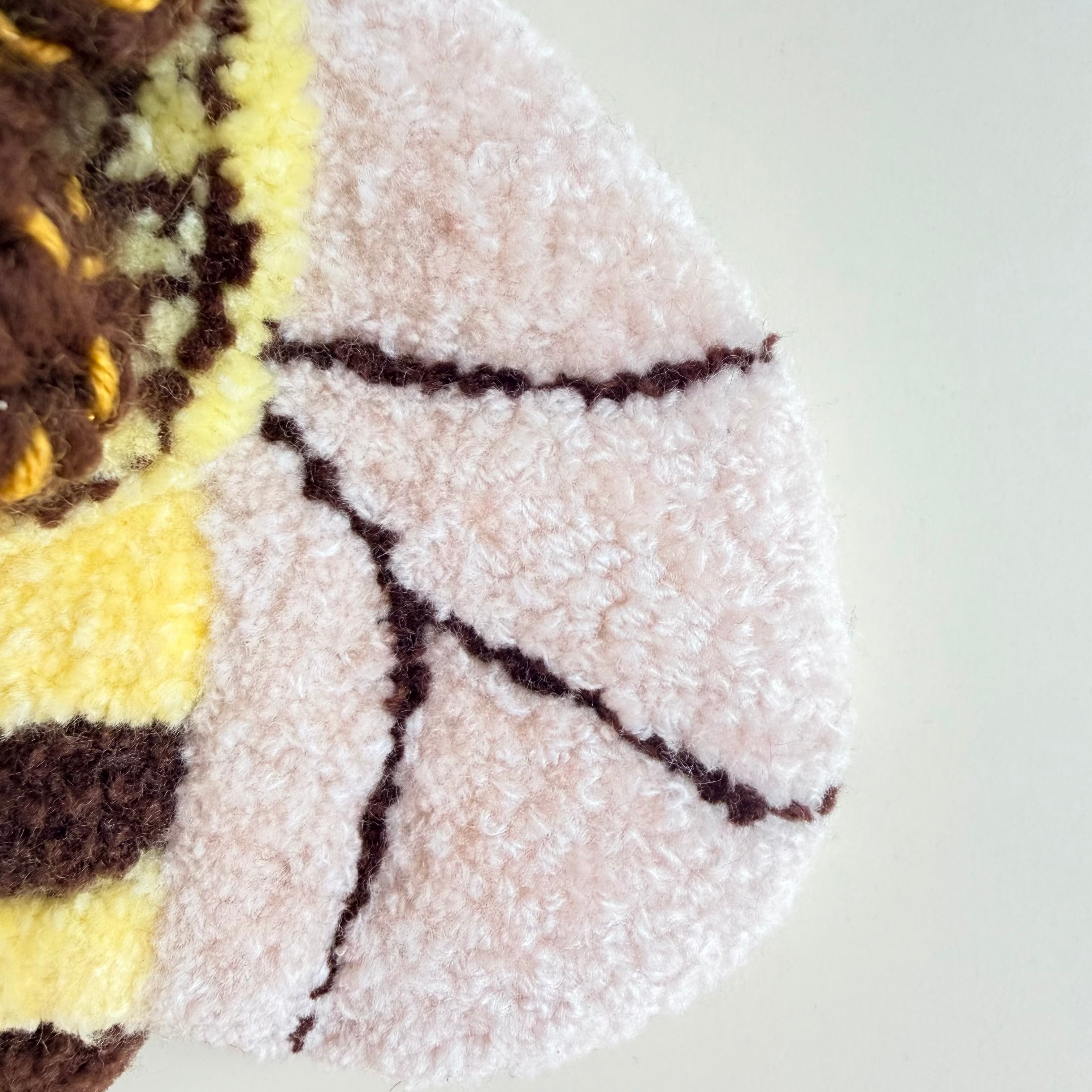 Honeywhisper Bee - Handmade Textile Wall Hanging